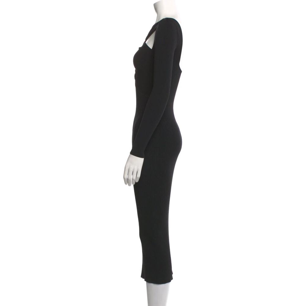 Self Portrait Black Knit Midi Length Dress - Picture 4 of 5